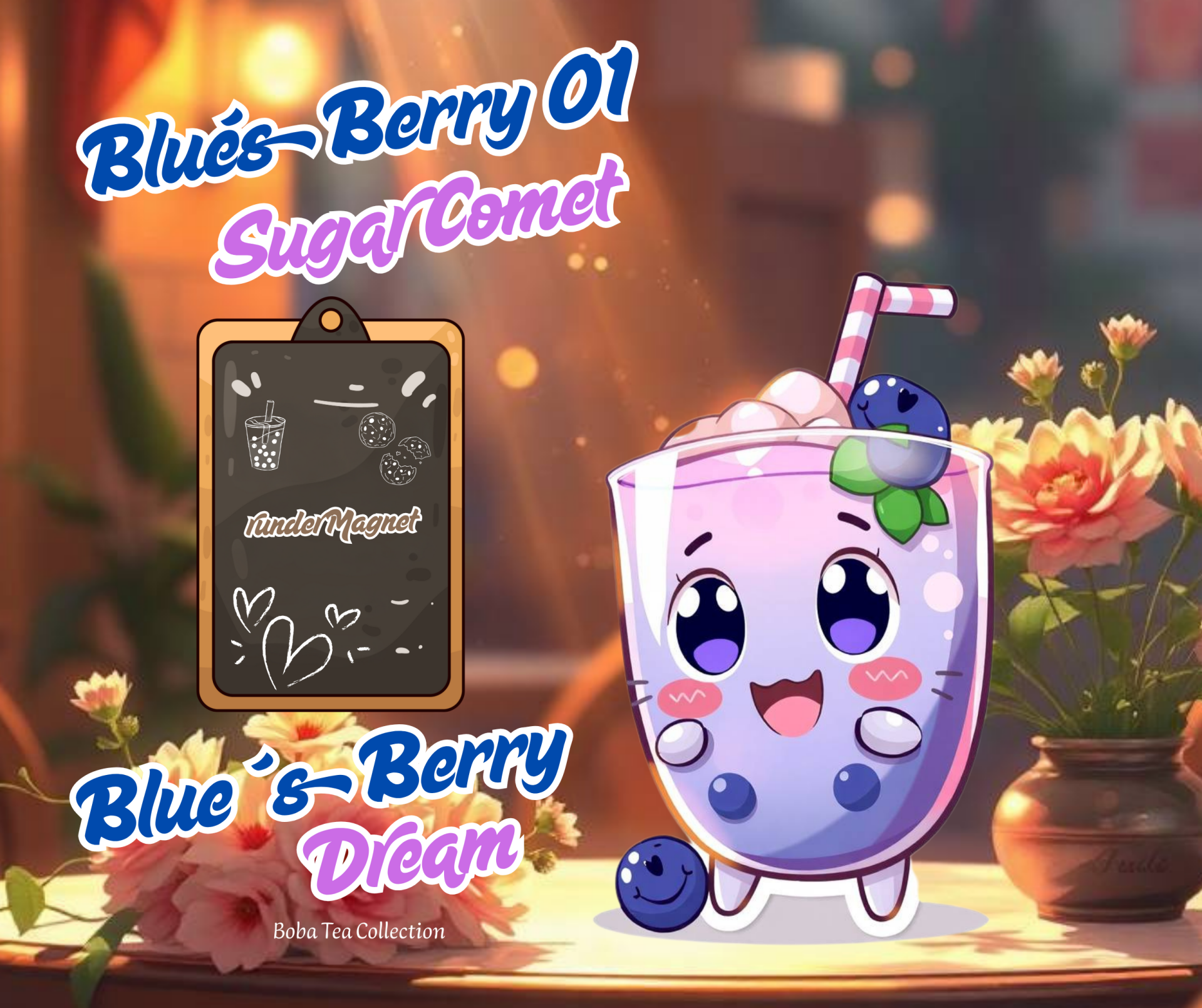 runder Magnet Blue´s Berry01 Sugar Comet