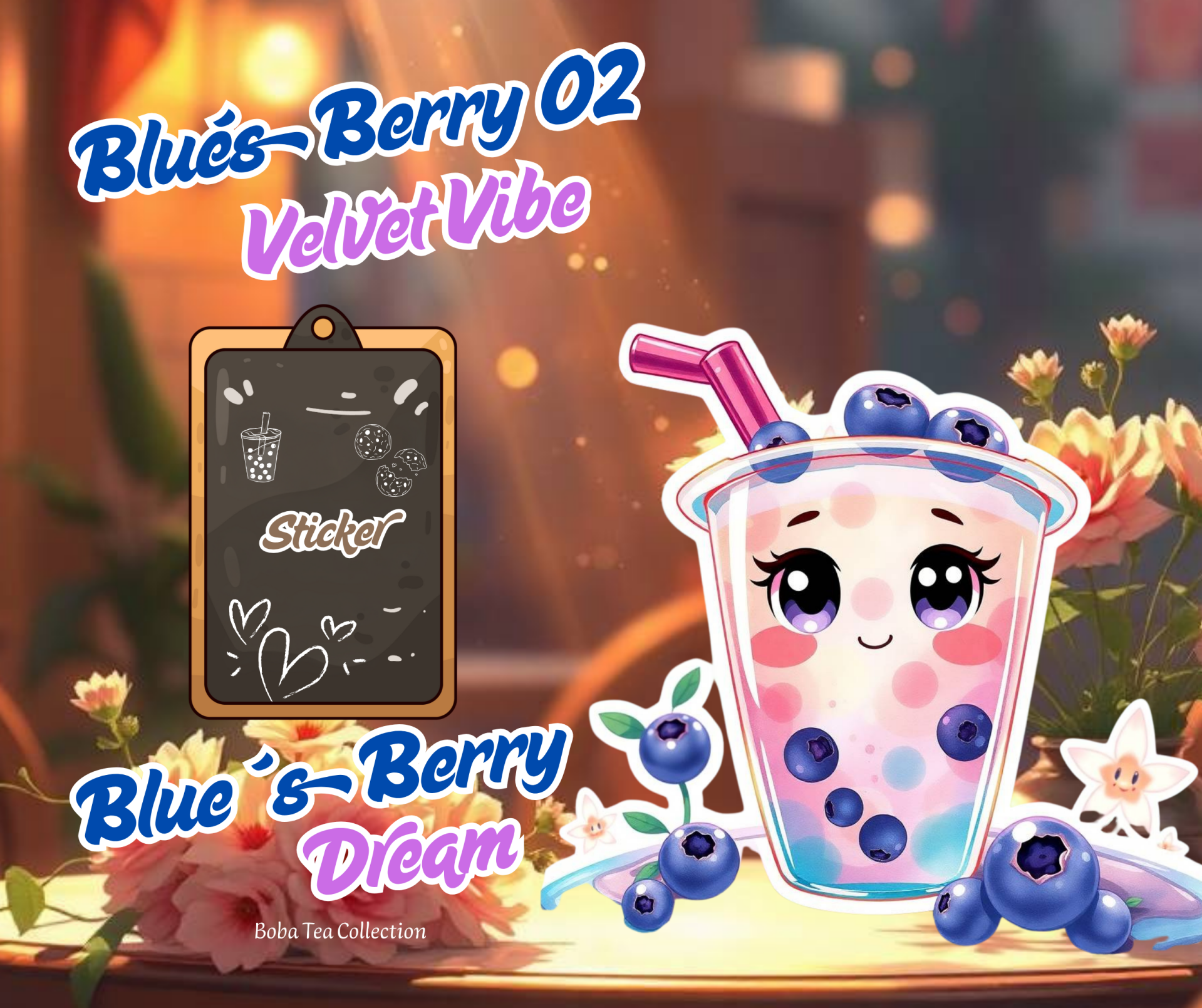 Sticker Blue´s Berry 02 Velvet Vibe