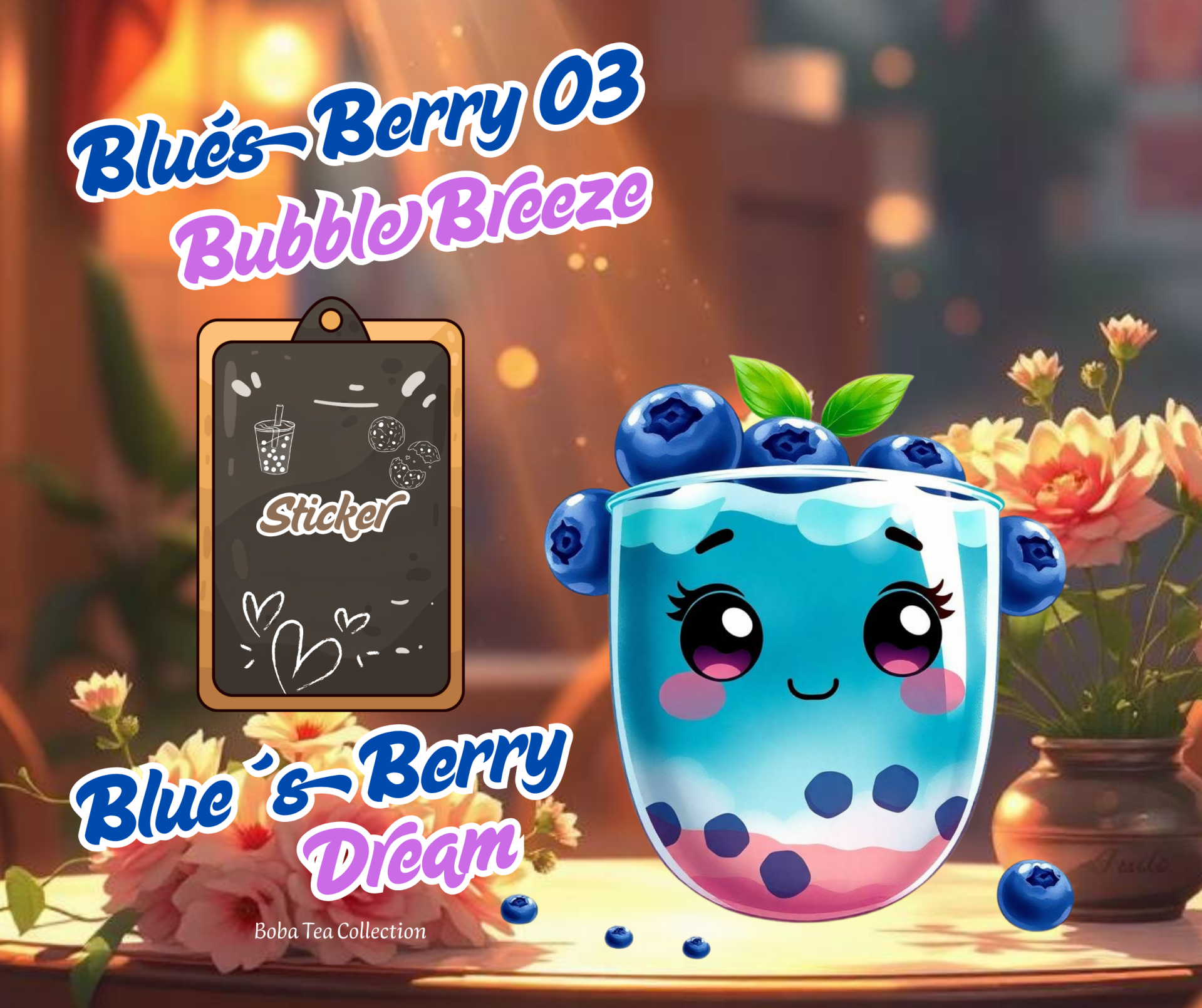 Sticker Blue´s Berry 03 Bubble Breeze