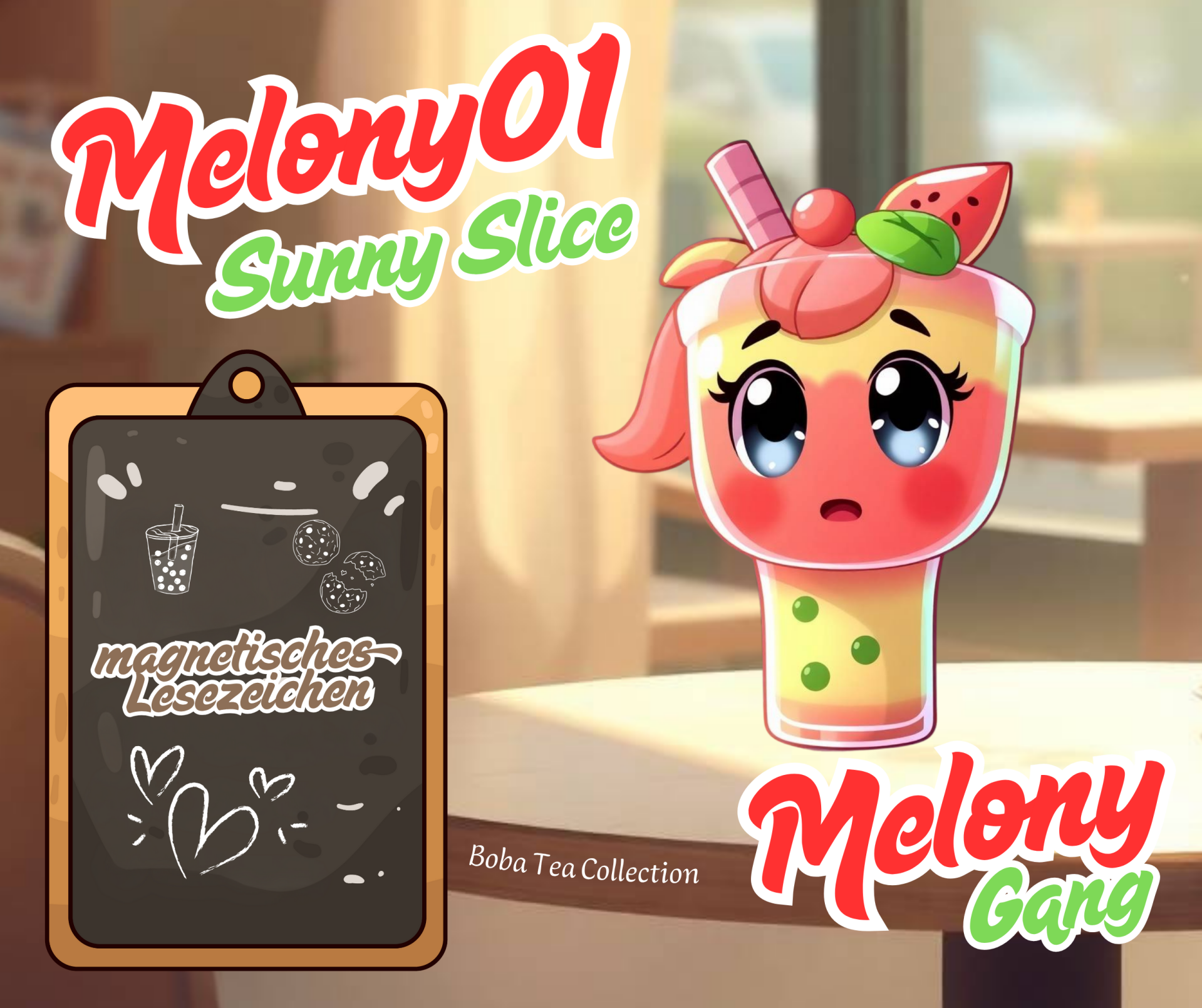 Magnetisches Lesezeichen Melony 01 Sunny Slice