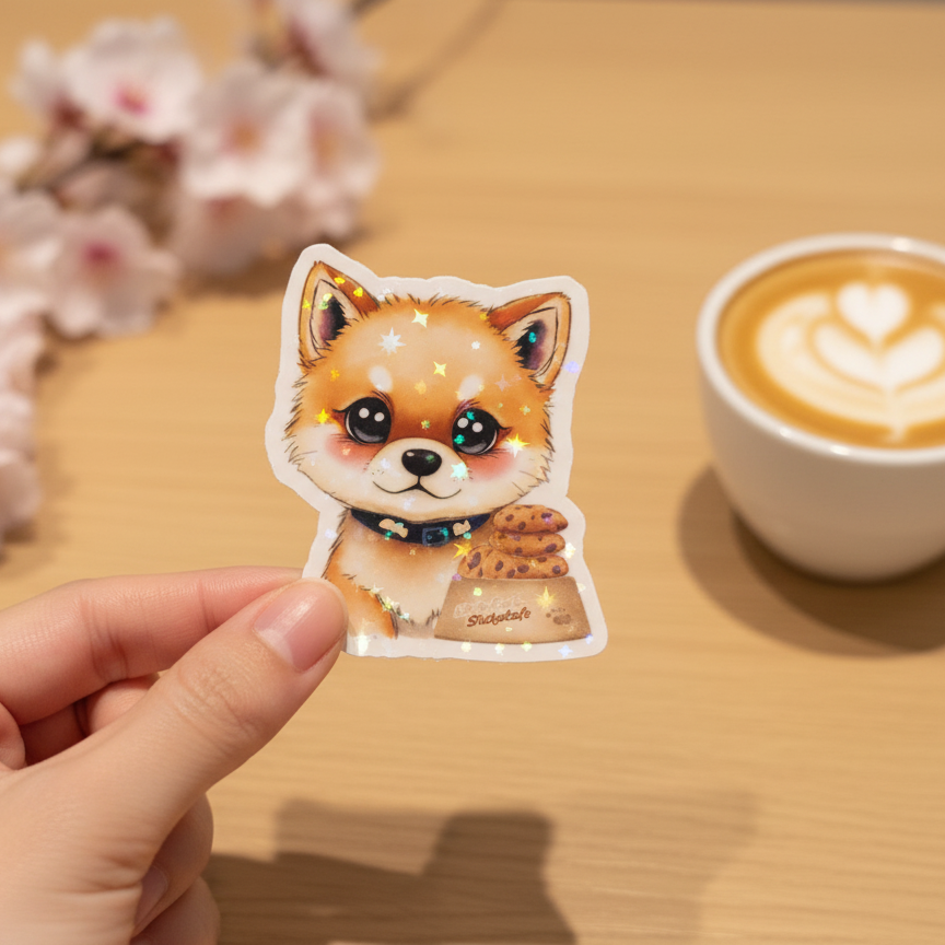Sticker „ShibaEni“ – Unser Maskottchen zum Mitnehmen 🐾✨