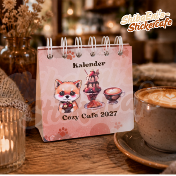 Cozy Café Kalender 2027 Tischkalender