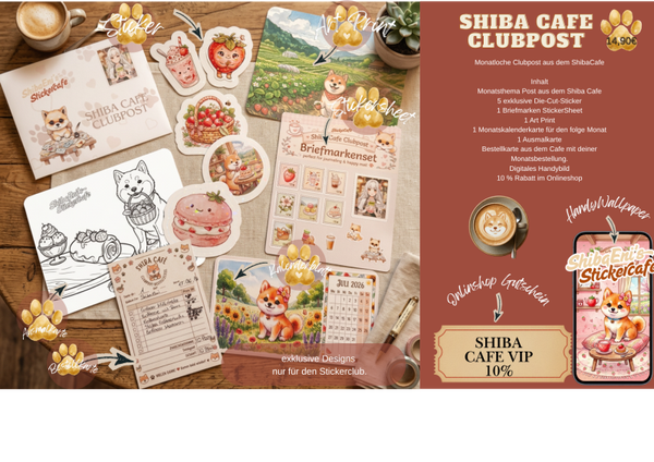 MonatsPost Shiba Cafe Clubpost (einmalig)