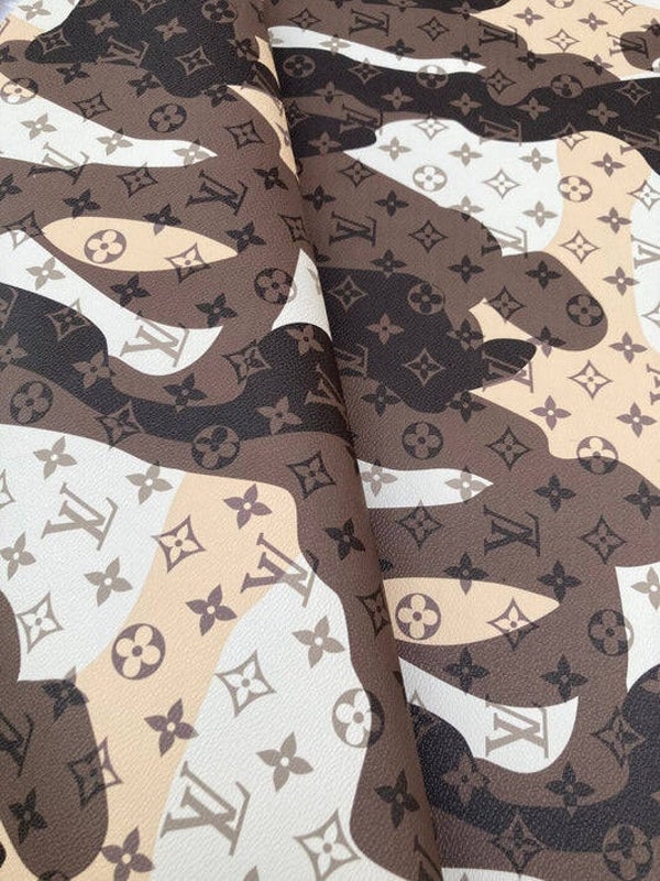 Desert Camo Monogram Leather