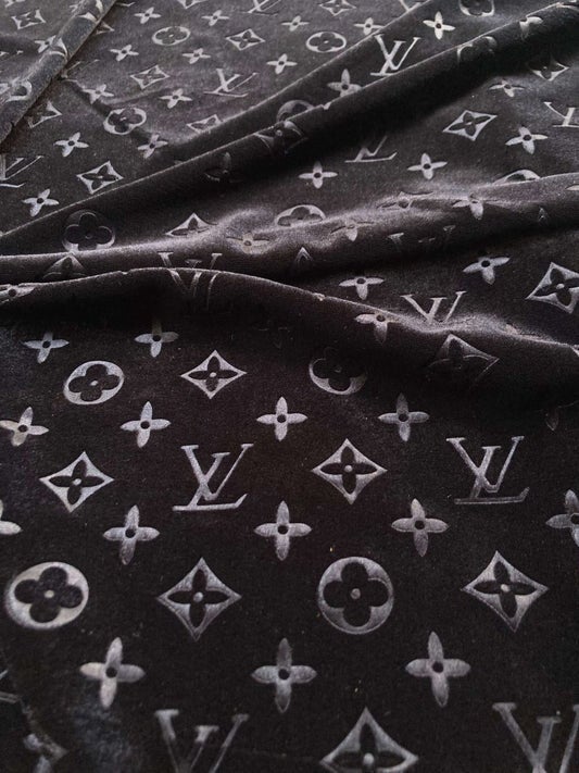 Noir Monogram Fabric