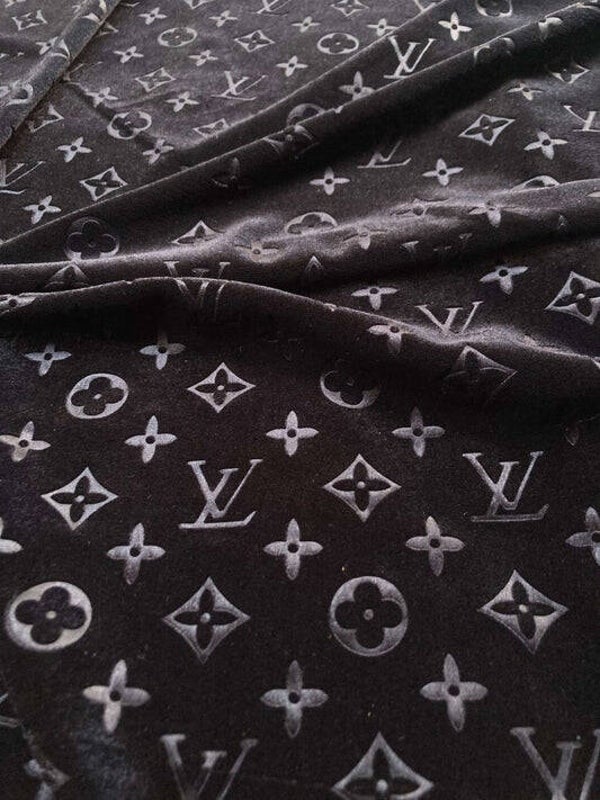 Noir Monogram Fabric