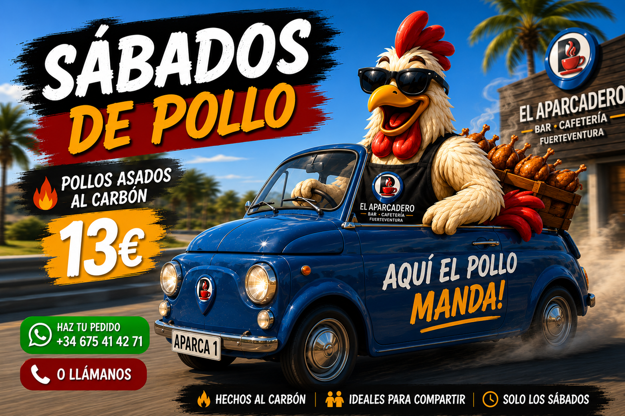 Sábados de pollo en Bar El Aparcadero