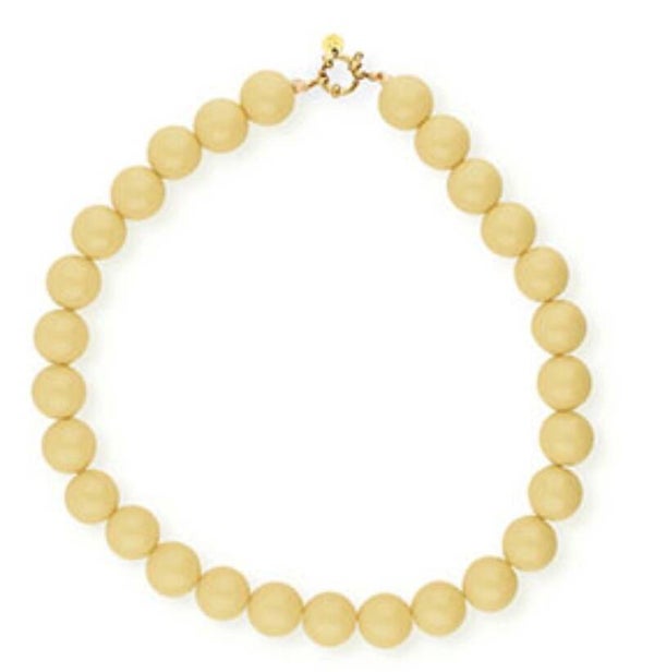 Kralenketting acryl yellow