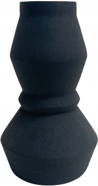 Vaas zigzag mat zwart afgewerkt