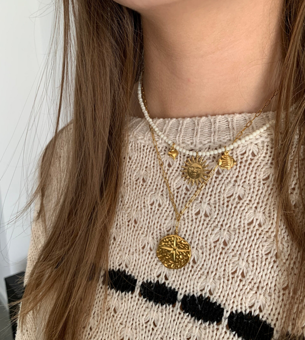 Kralen bedel ketting