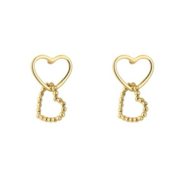 Little heart oorbellen