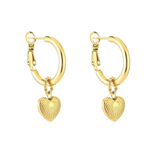 Heart oorbellen