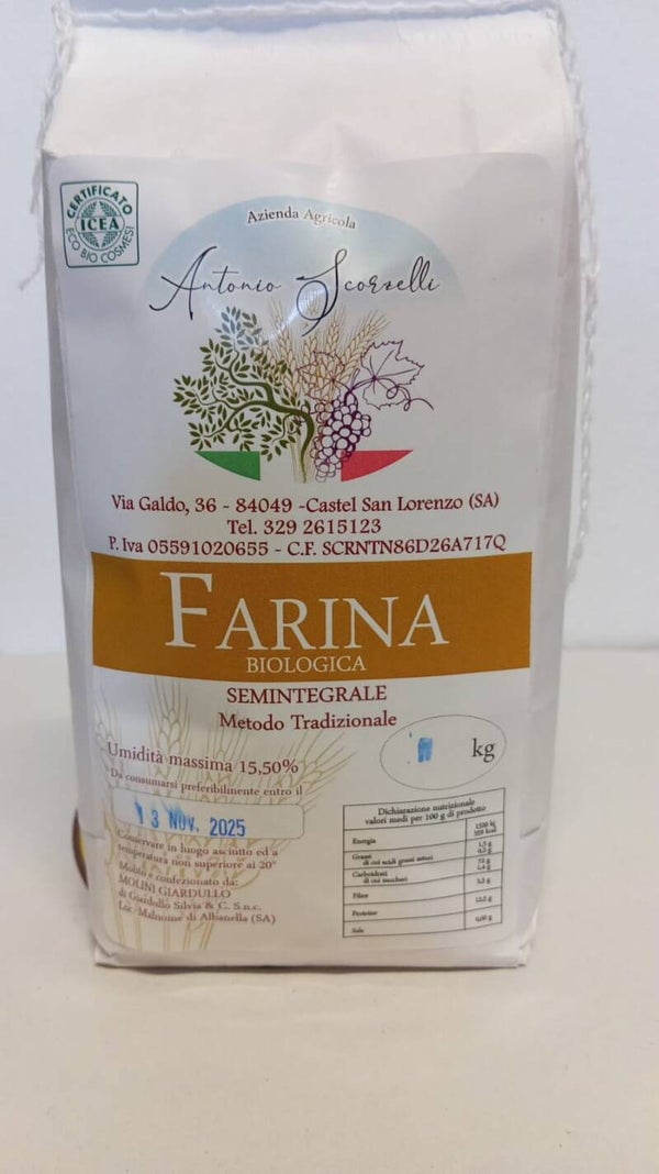 Farina semintegrale da 1 kg