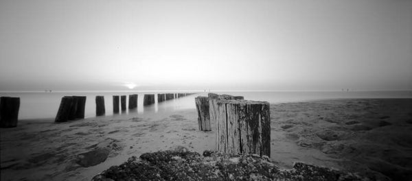 Domburg Beach, Sunset fog