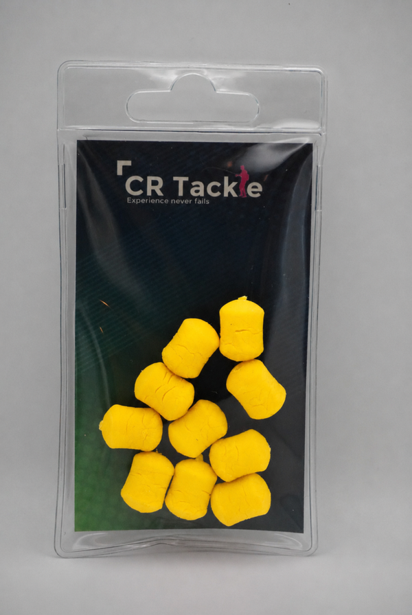 CR Tackle Fake Dumbel Yellow Pop Ups 10st (sweet flavoured)
