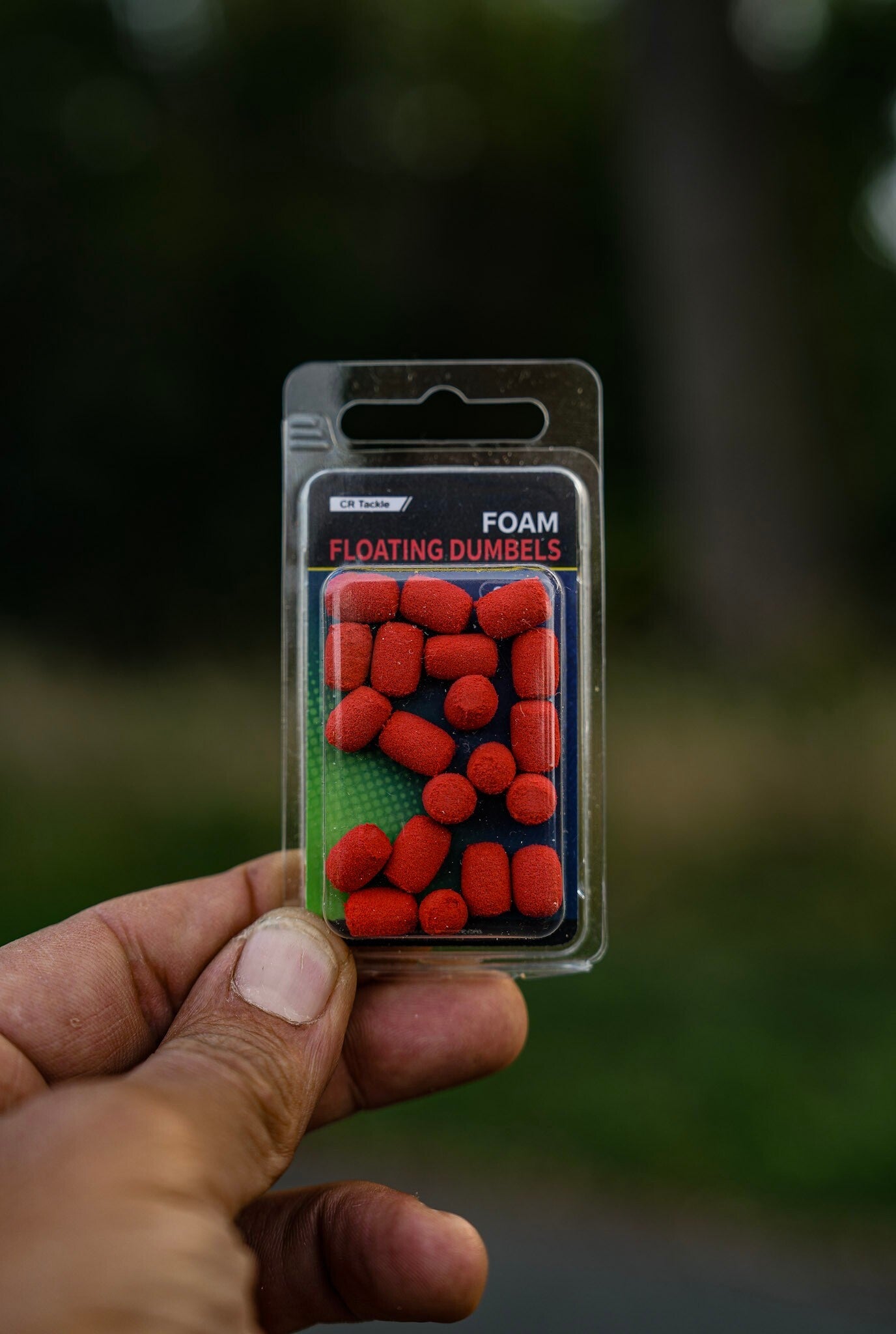 CR Tackle Fake Foam Dumbel Pop Ups Red 20pc