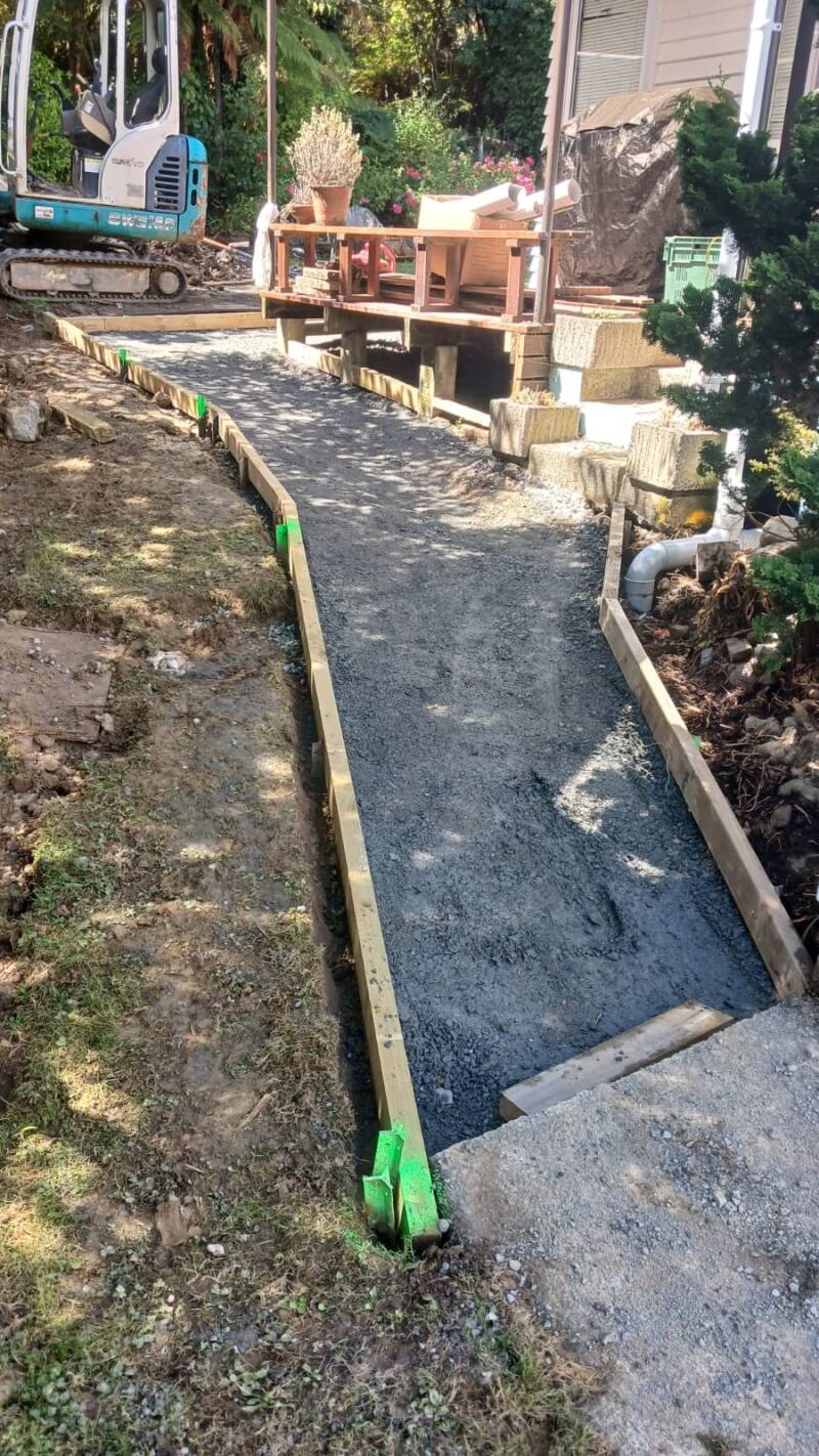 Soon to be concrete foot path