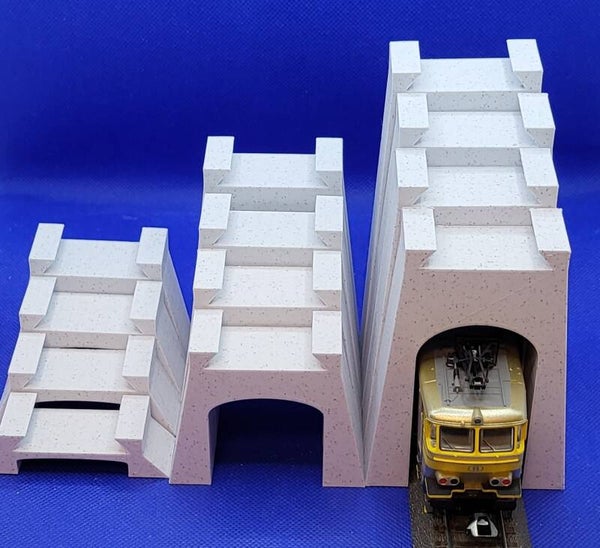 Piliers pour rails Marklin C ( non compatible M) arche large - Ho - 1/87