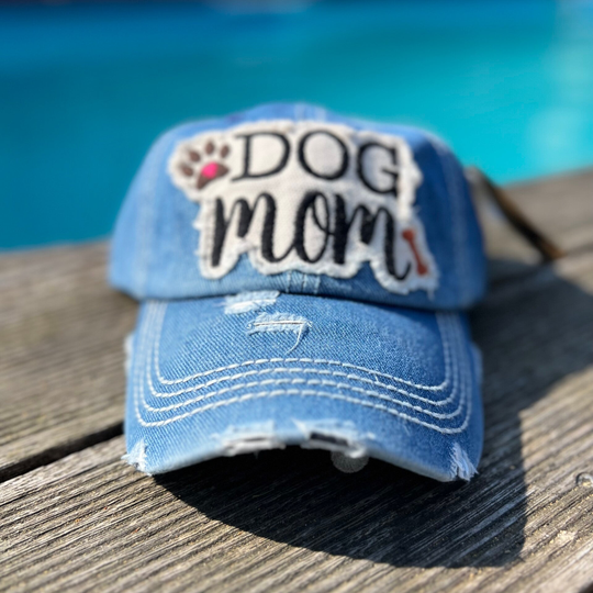 Dogmom cap denim