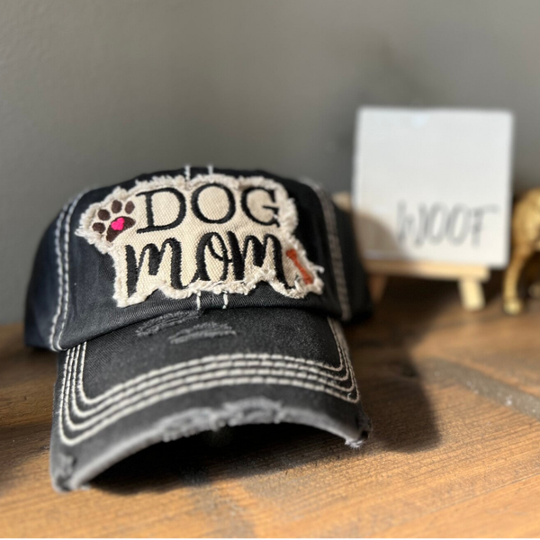 Dogmom cap black