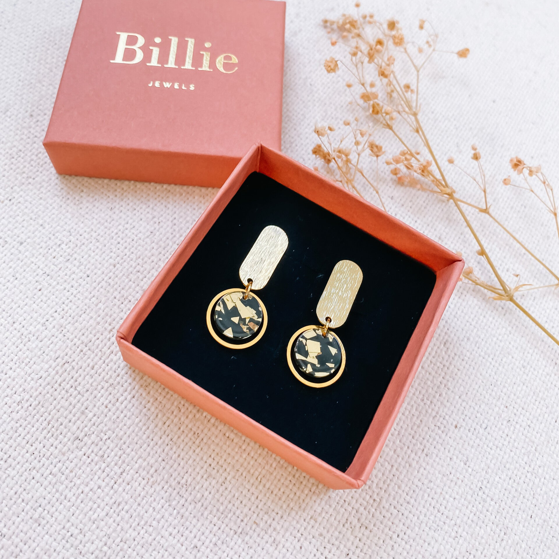 Juta black goldflakes