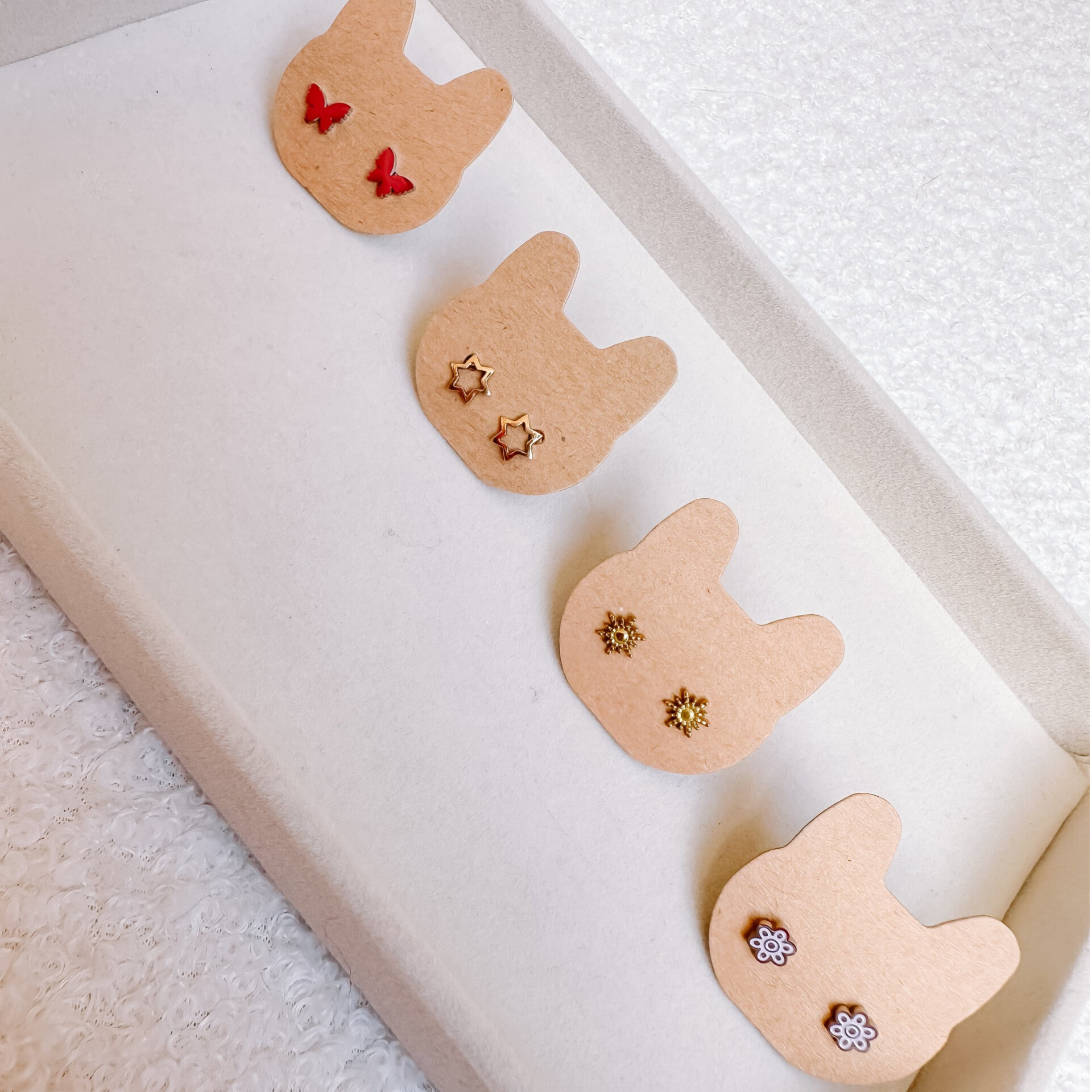 Kinder oorbelletjes – stainless steel