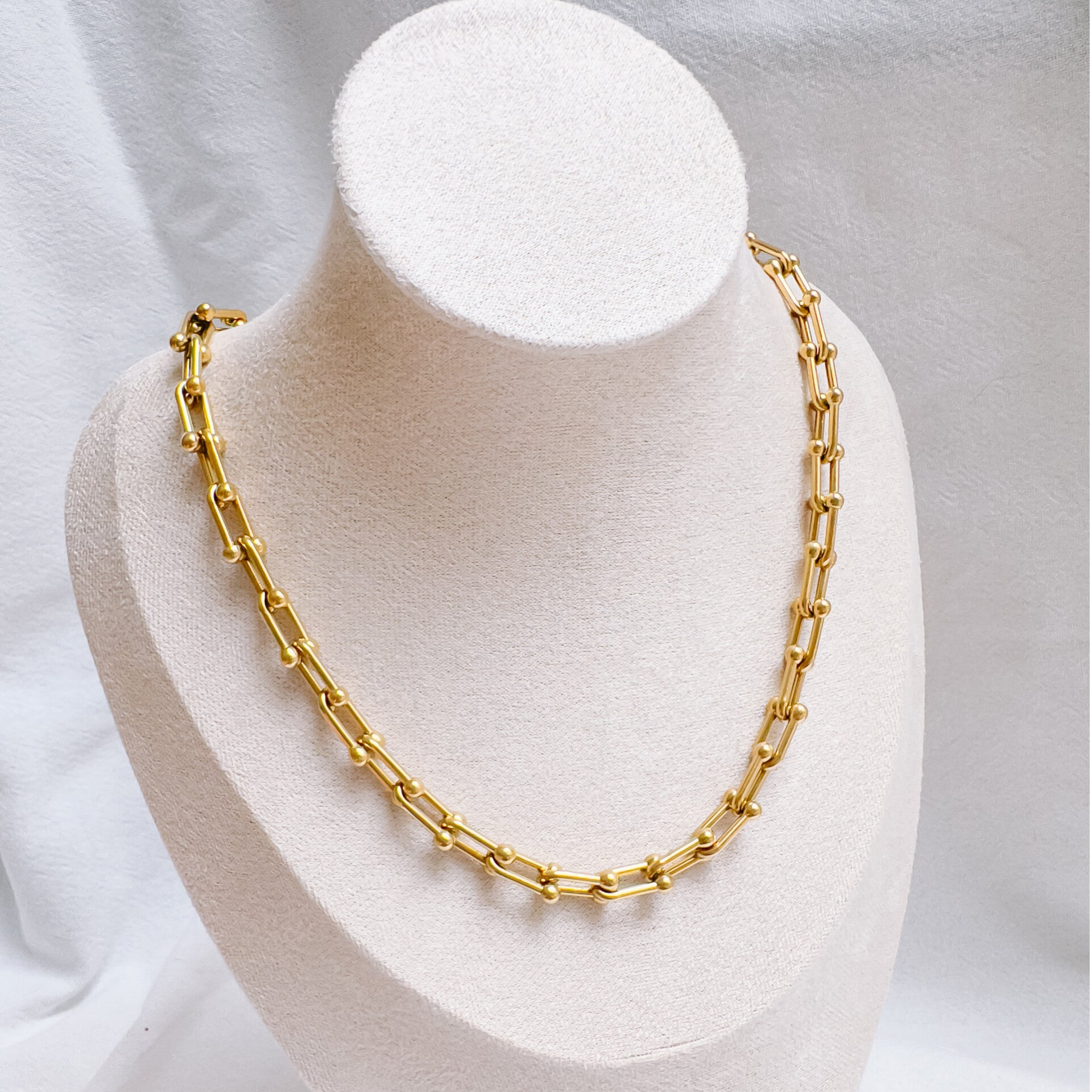 Statement ketting goud
