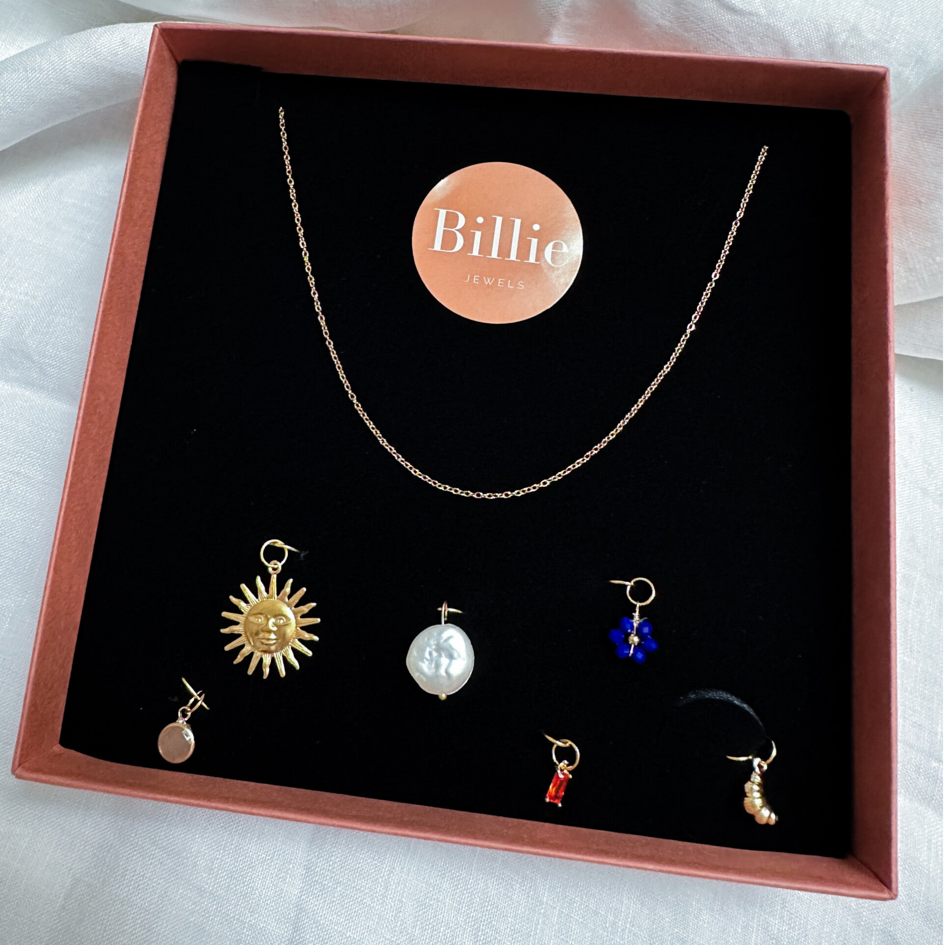 M&M ketting soleil & croissant