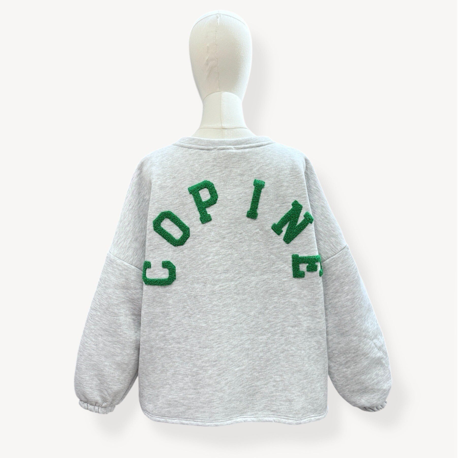 Copine sweater grey & green