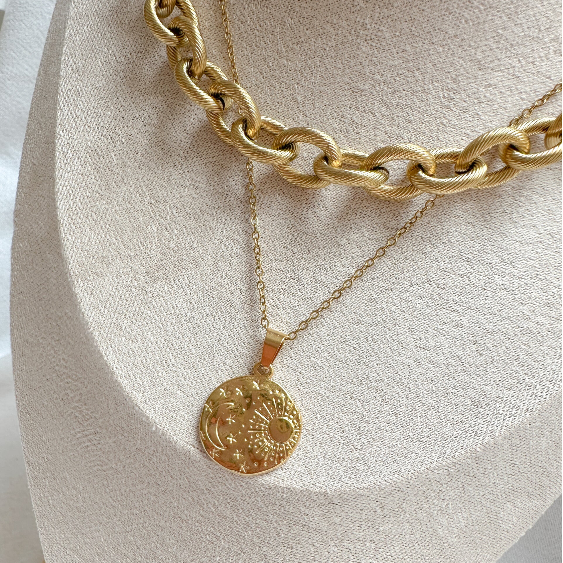 Ketting sun & moon