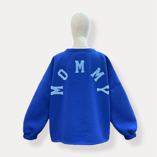 Mommy sweater all blue