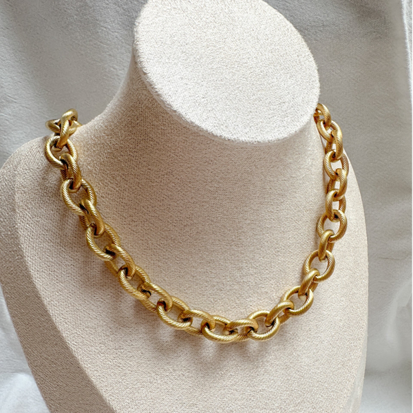 Statement ketting goud