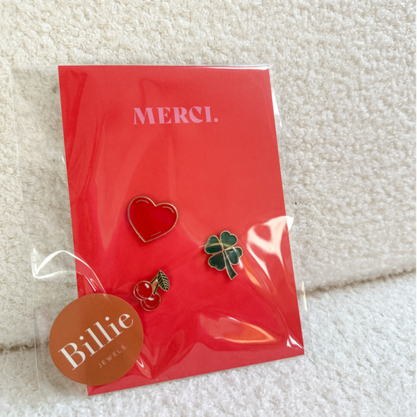 Merci kaartje - 3 pins