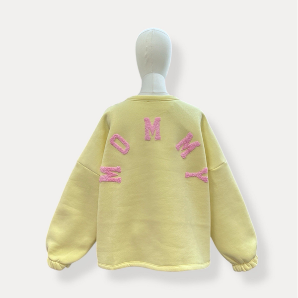 Mommy Sweater Yellow & Pink