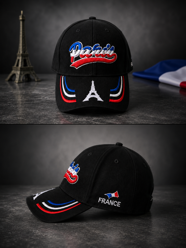 Casquette Paris – Collection France 🇫🇷 Noire