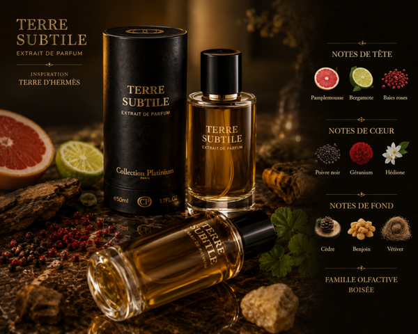 EXTRAIT DE PARFUM TERRE SUBTILE POUR HOMME 50ML