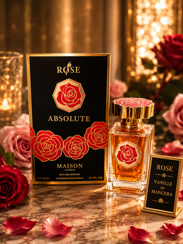 Maison Asrar – Rose Absolute Eau de Parfum 110ml Unisexe (pour femme et homme)