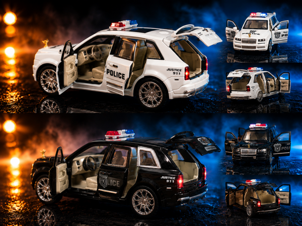 miniature réaliste de police à rétrofriction