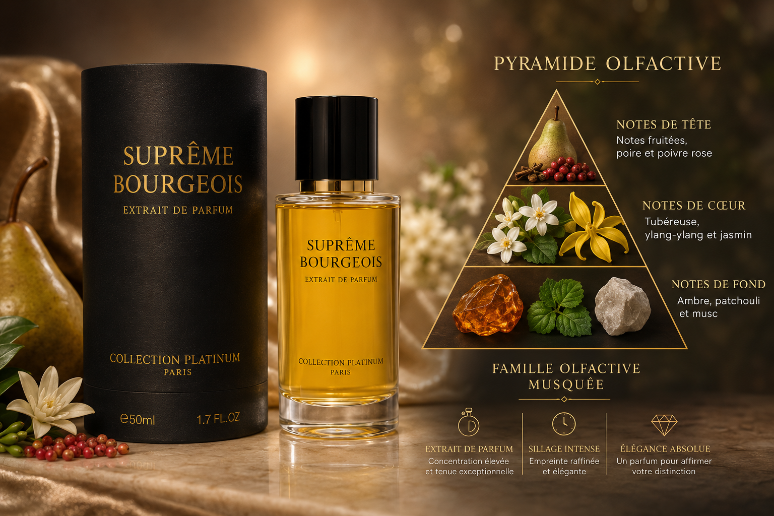EXTRAIT DE PARFUM SUPRÊME BOURGEOIS 50 ML.