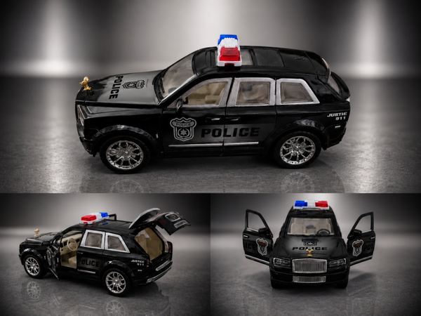 SUV de Police Miniature à Rétrofriction