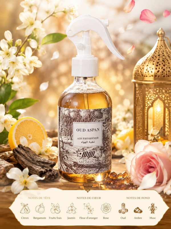 🌟 OUD ASPAN  Momin Spray intérieur 300ml