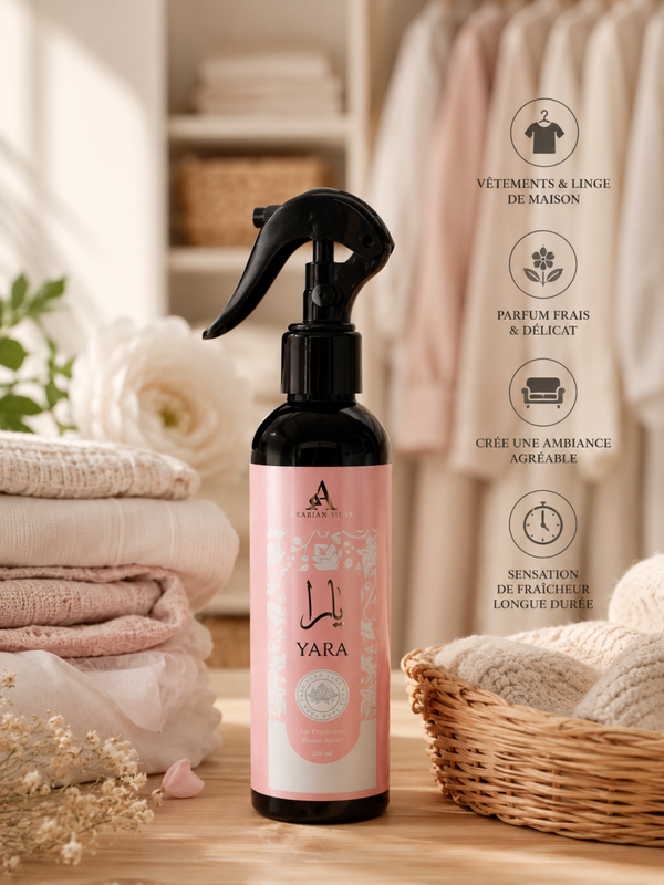 Yara rose spray d’intérieur