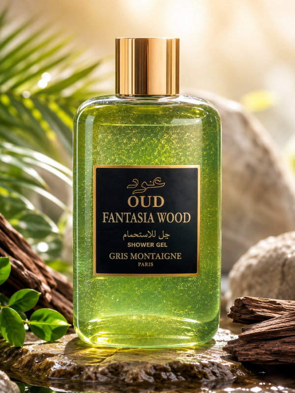 Gris Montaigne gel douche oud fantasia wood