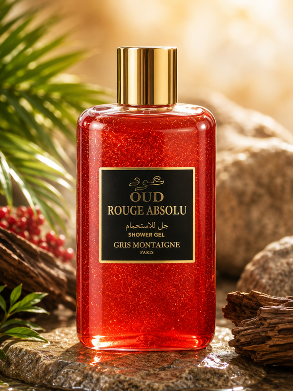 Gel douche Gris Montaigne oud Rouge Absolu