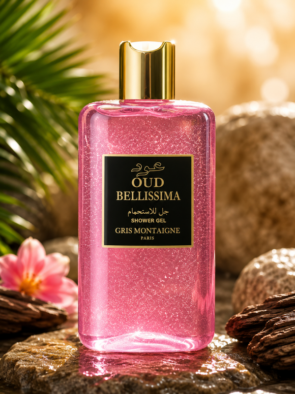 Gel douche Gris Montaigne oud Bellissima