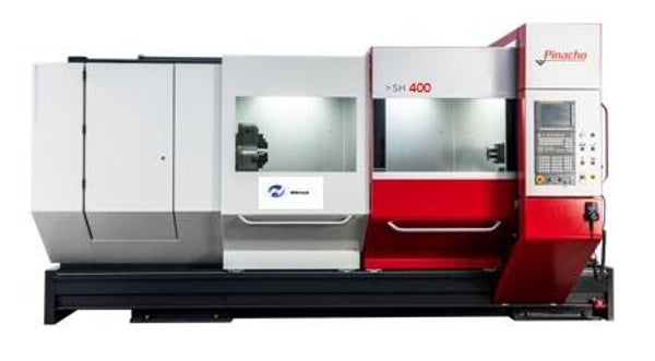 Pinacho SH 400 x 3000 - CNC-Flachbett-Drehmaschine