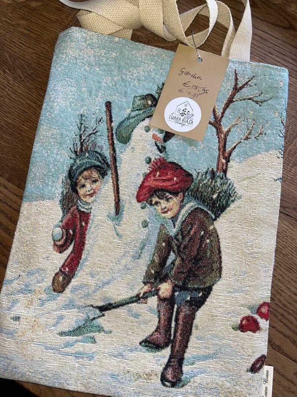 Gobelin tas Winterpret