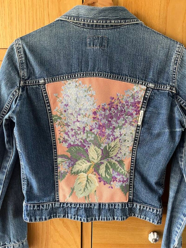 Denim jacket donkerblauw Hortensia’s maat S