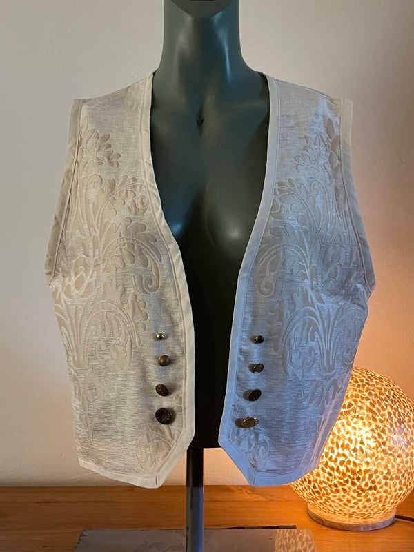 Gilet met vintage knopen maat L / XL
