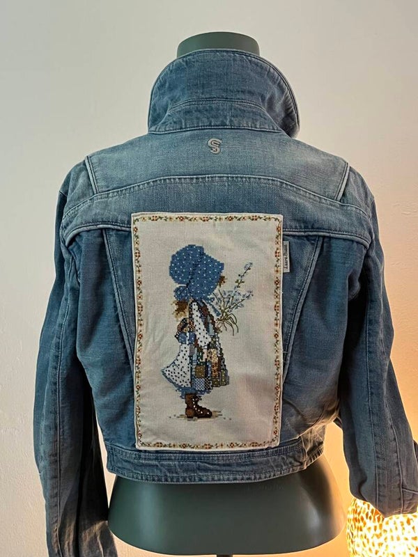 Denim jas lichtblauw ‘Holly Hobby’, maat 36